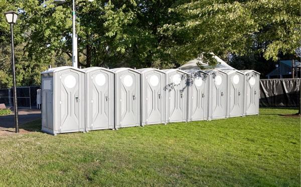 we provide regular cleaning and maintenance services throughout the period of your event to ensure that our special event porta potties remain clean and sanitary